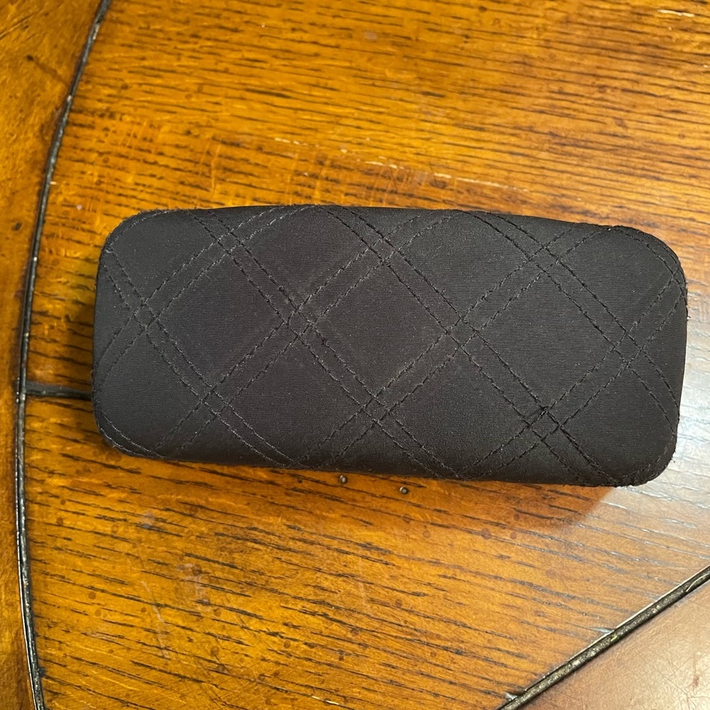 Vera Bradley Solid Black Hard Eyeglass Case 6 In.